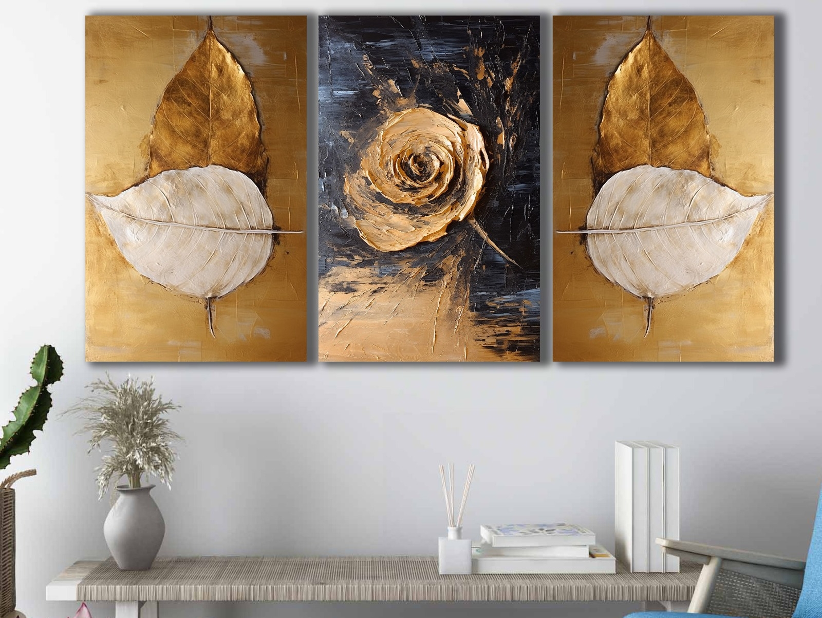 Yapraklar%20-%20Laminasyonlu%20Kanvas%20Tablo%203%20lü%20Set