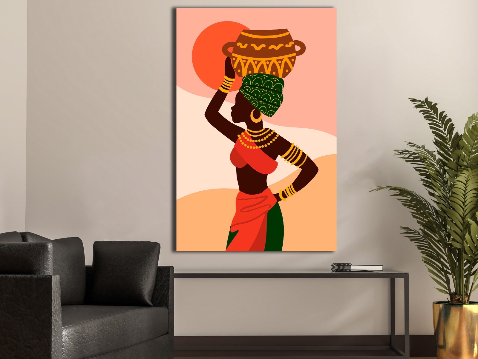Afrikan%20-%20Laminasyonlu%20Kanvas%20Tablo
