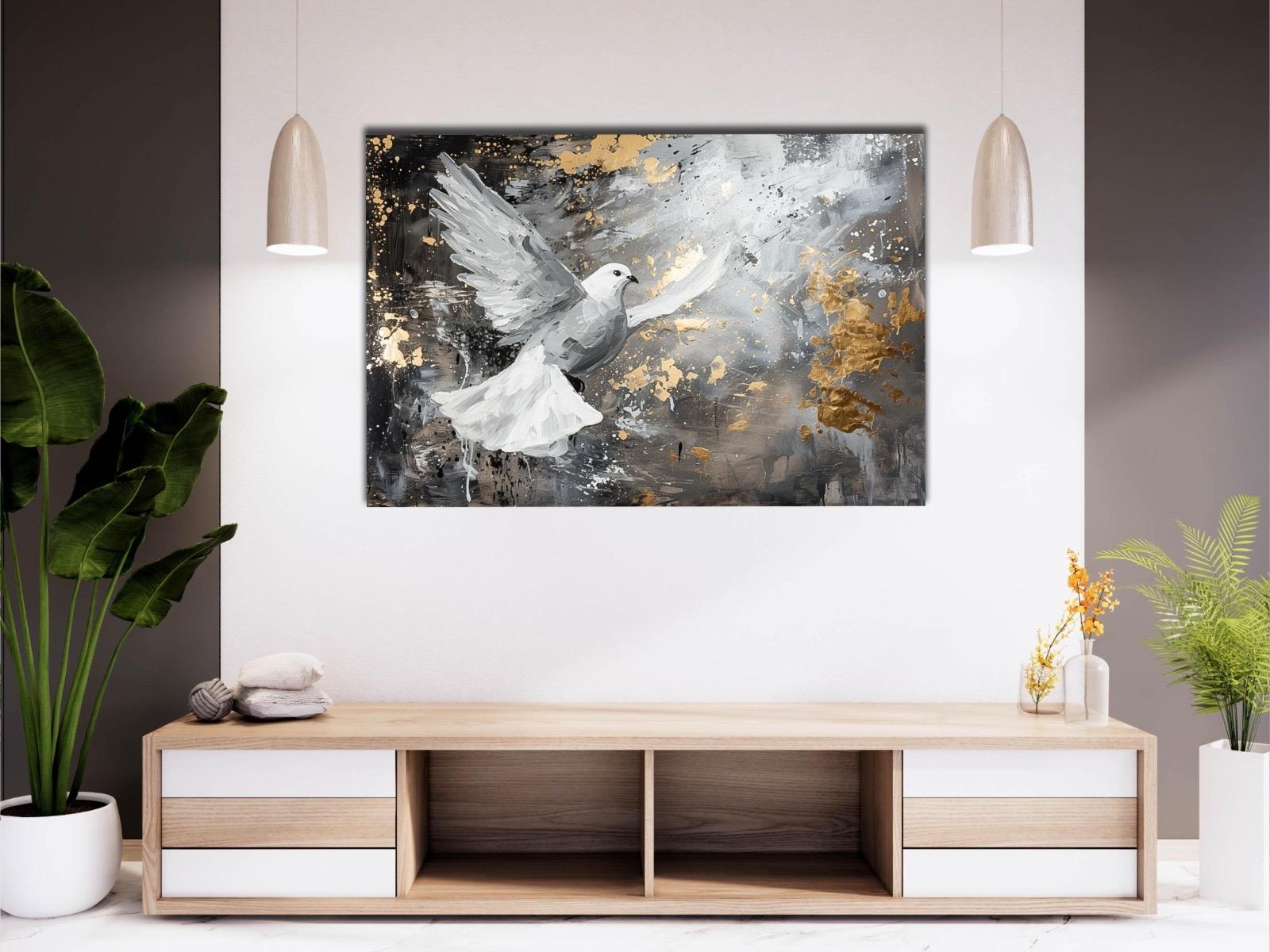 Beyaz%20Güvercin%20-%20Laminasyonlu%20Kanvas%20Tablo