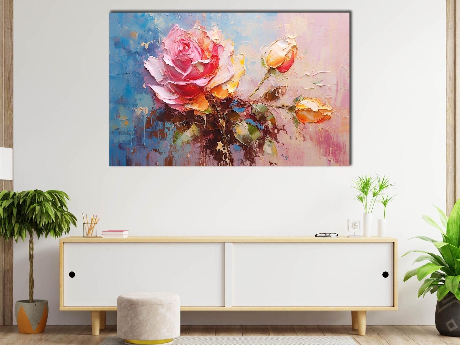 Pembe%20Gül%20-%20Laminasyonlu%20Kanvas%20Tablo