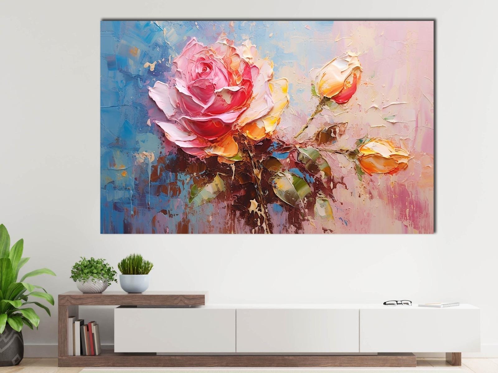 Pembe%20Gül%20-%20Laminasyonlu%20Kanvas%20Tablo