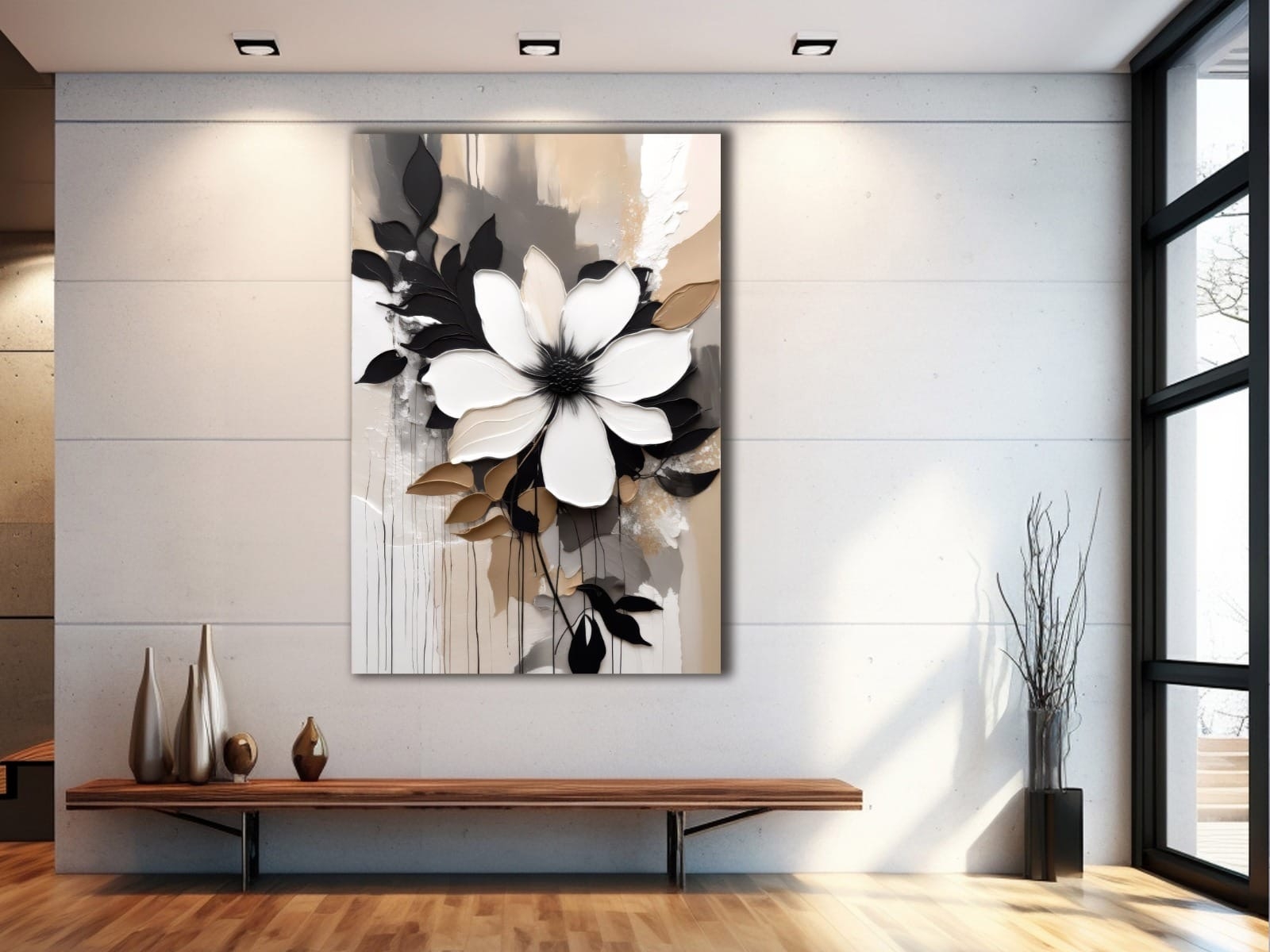 Çiçekler%20-%20Laminasyonlu%20Kanvas%20Tablo