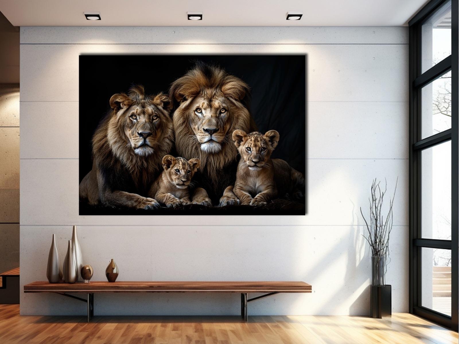Lions%20-%20Laminasyonlu%20Kanvas%20Tablo