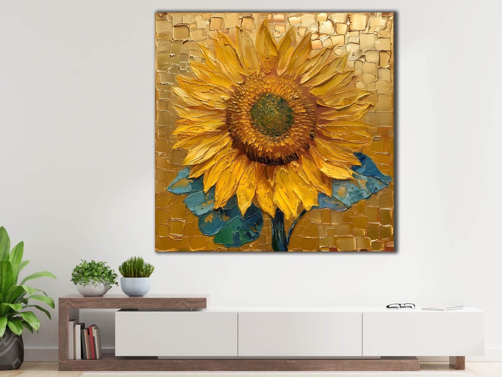 Ayçiçeği%20-%20Laminasyonlu%20Kanvas%20Tablo