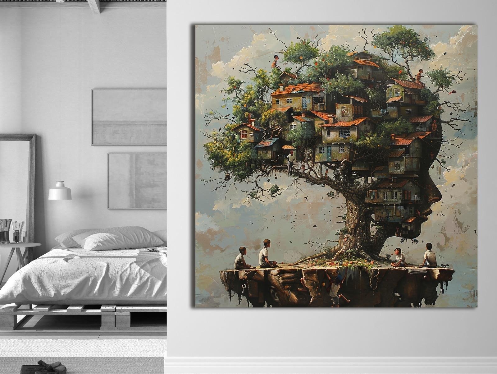 Düşünceler%20-%20Laminasyonlu%20Kanvas%20Tablo