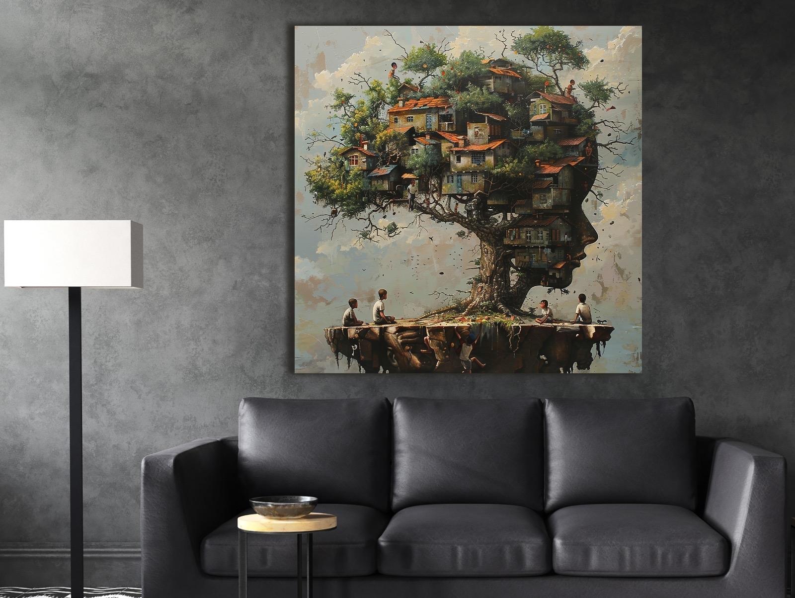 Düşünceler%20-%20Laminasyonlu%20Kanvas%20Tablo