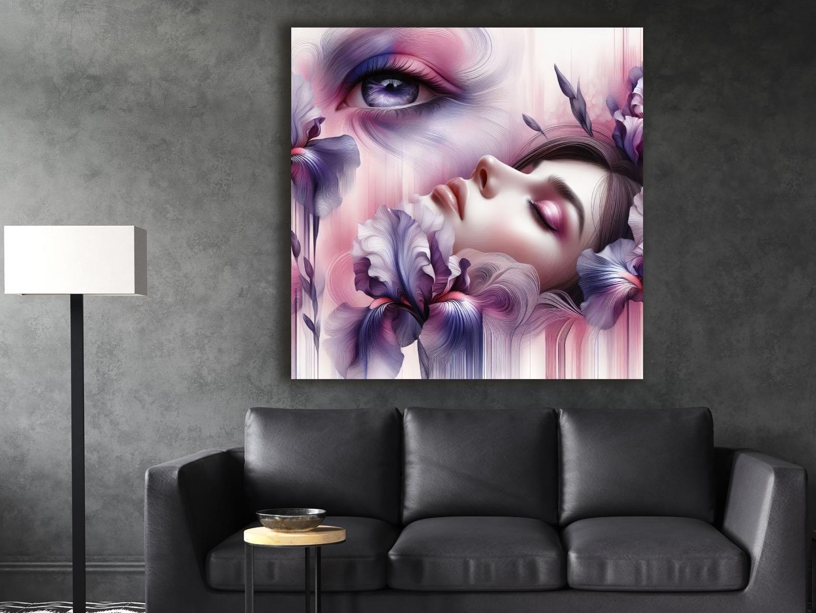 Çiçek%20Kız%20-%20Laminasyonlu%20Kanvas%20Tablo
