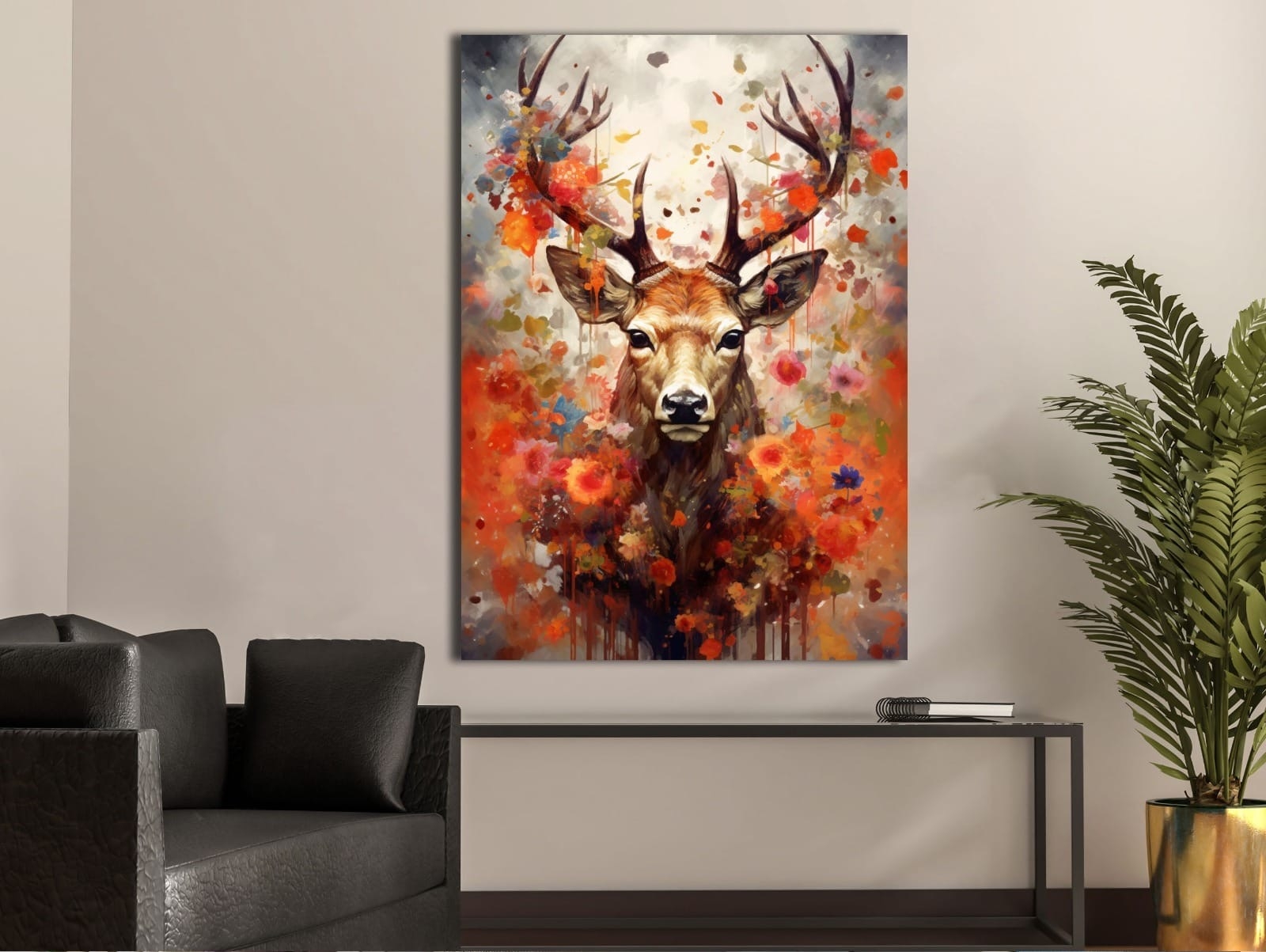 Geyik%20-%20Laminasyonlu%20Kanvas%20Tablo