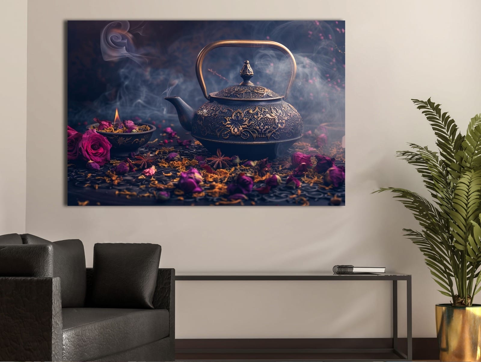 Çay%20Keyfi%20-%20Laminasyonlu%20Kanvas%20Tablo