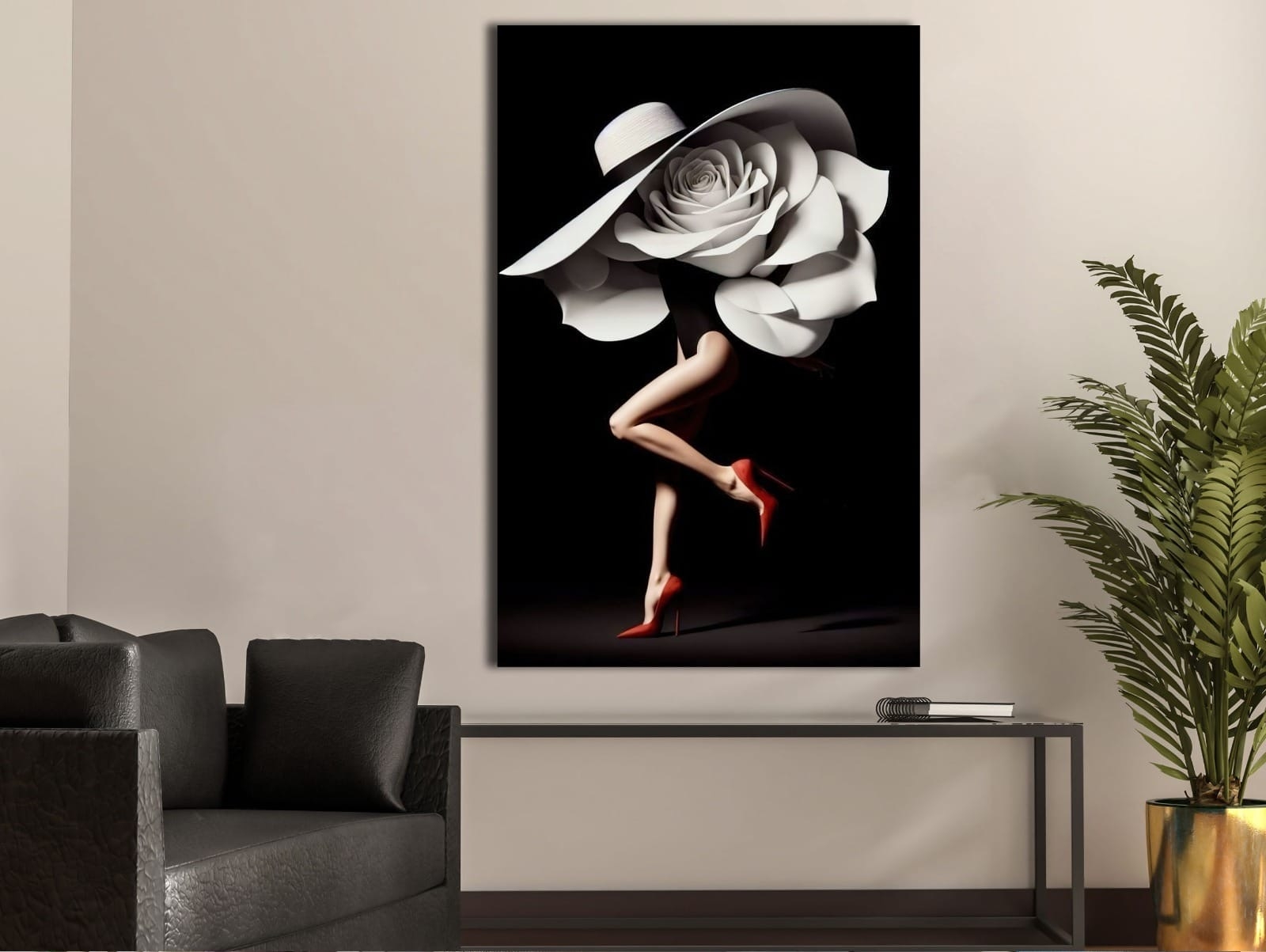 Çiçek%20Kız%20-%20Laminasyonlu%20Kanvas%20Tablo