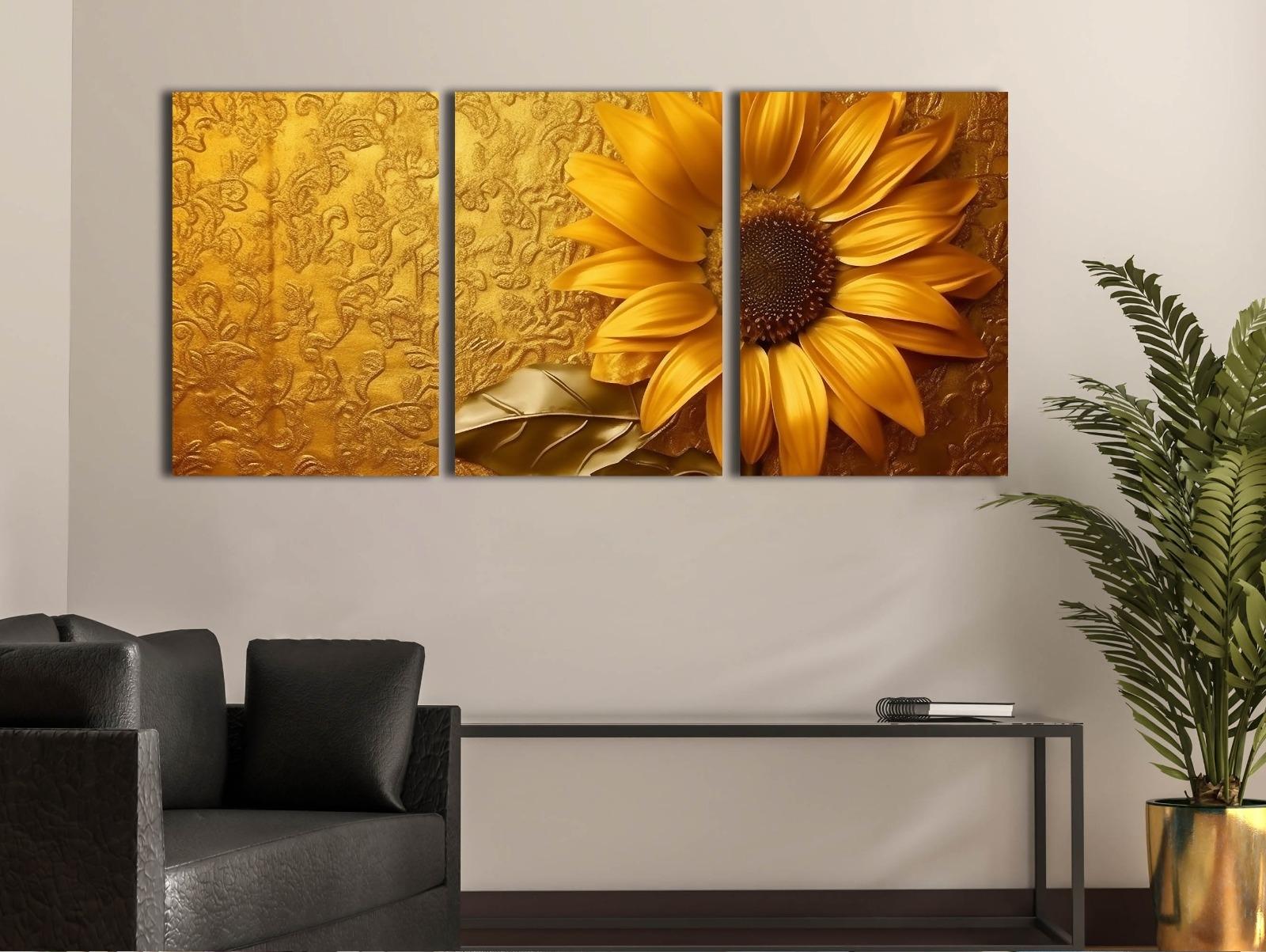 Çiçekler%20-%20Laminasyonlu%20Kanvas%20Tablo%203%20lü%20Set