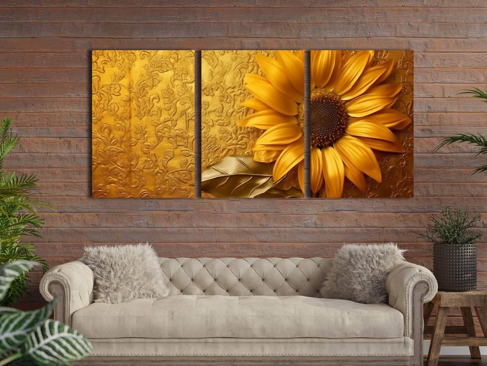 Çiçekler%20-%20Laminasyonlu%20Kanvas%20Tablo%203%20lü%20Set