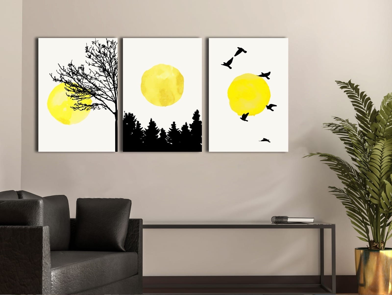 Güneş%20-%20Laminasyonlu%20Kanvas%20Tablo%203%20lü%20Set
