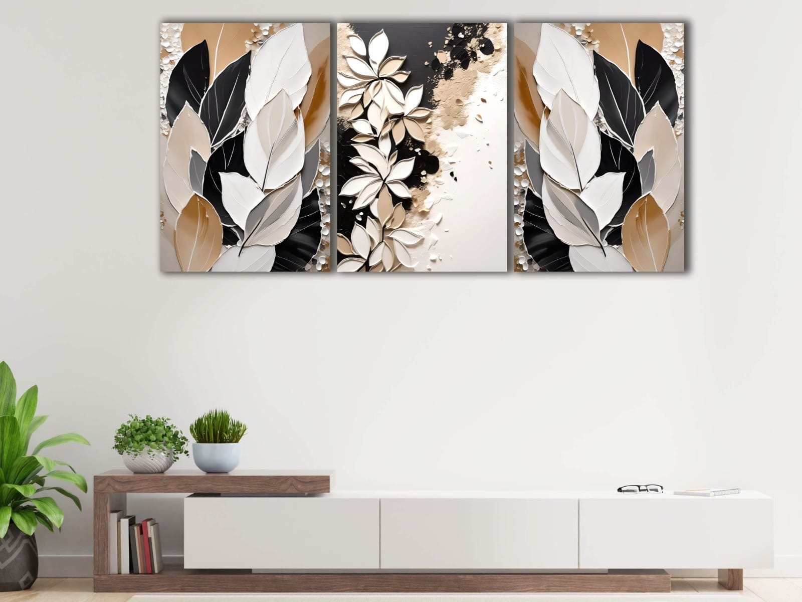 Çiçekler%20-%20Laminasyonlu%20Kanvas%20Tablo%203%20lü%20Set