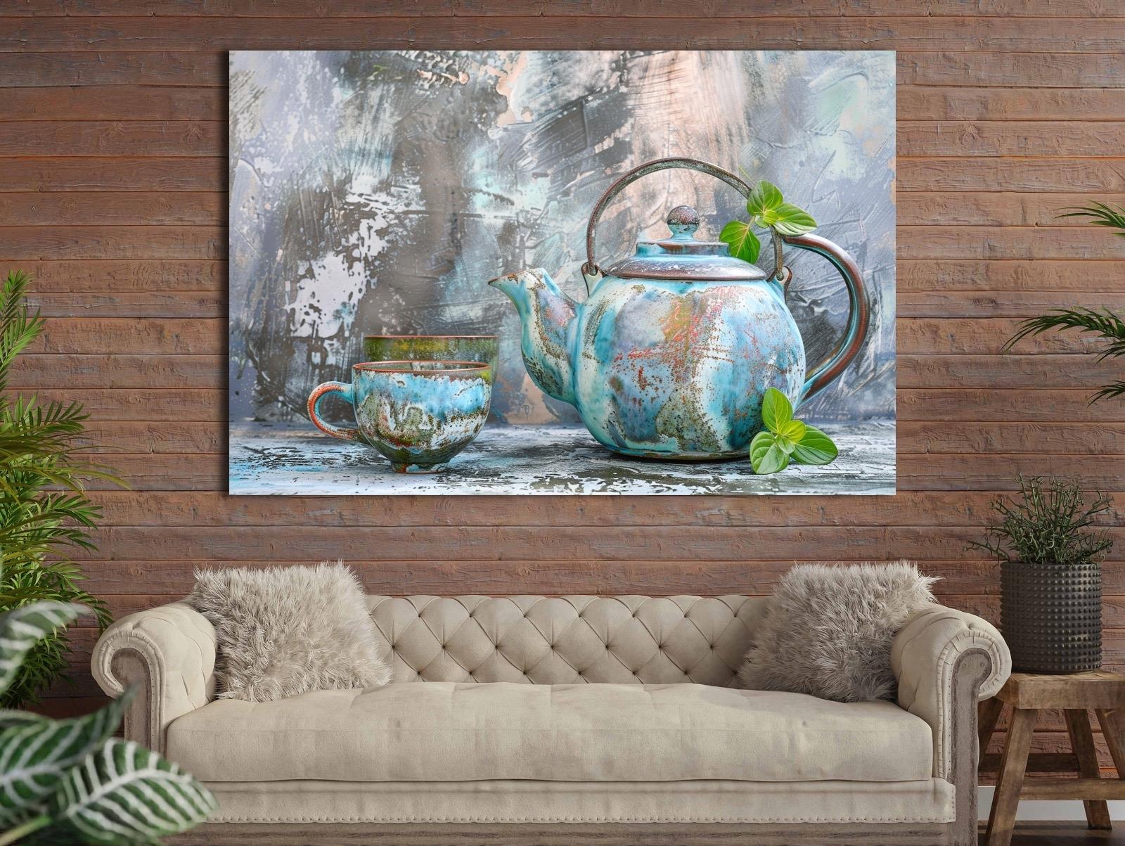 Çay%20Keyfi%20-%20Laminasyonlu%20Kanvas%20Tablo