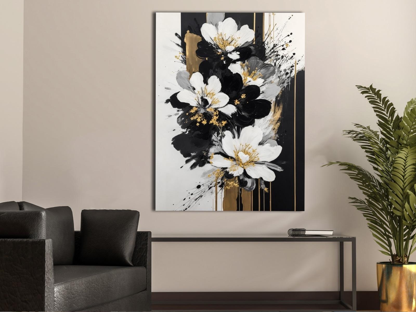 Beyaz%20Çiçekler%20-%20Sim%20İşlemeli%20Kanvas%20Tablo