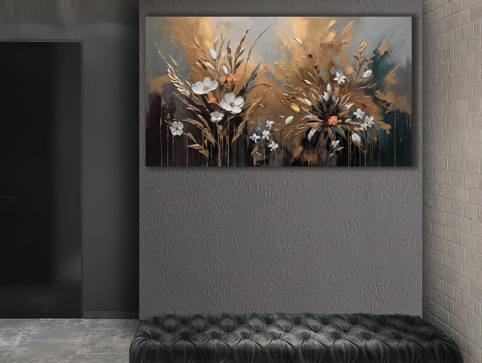 Kır%20Çiçekleri%20-%20Sim%20İşlemeli%20Kanvas%20Tablo