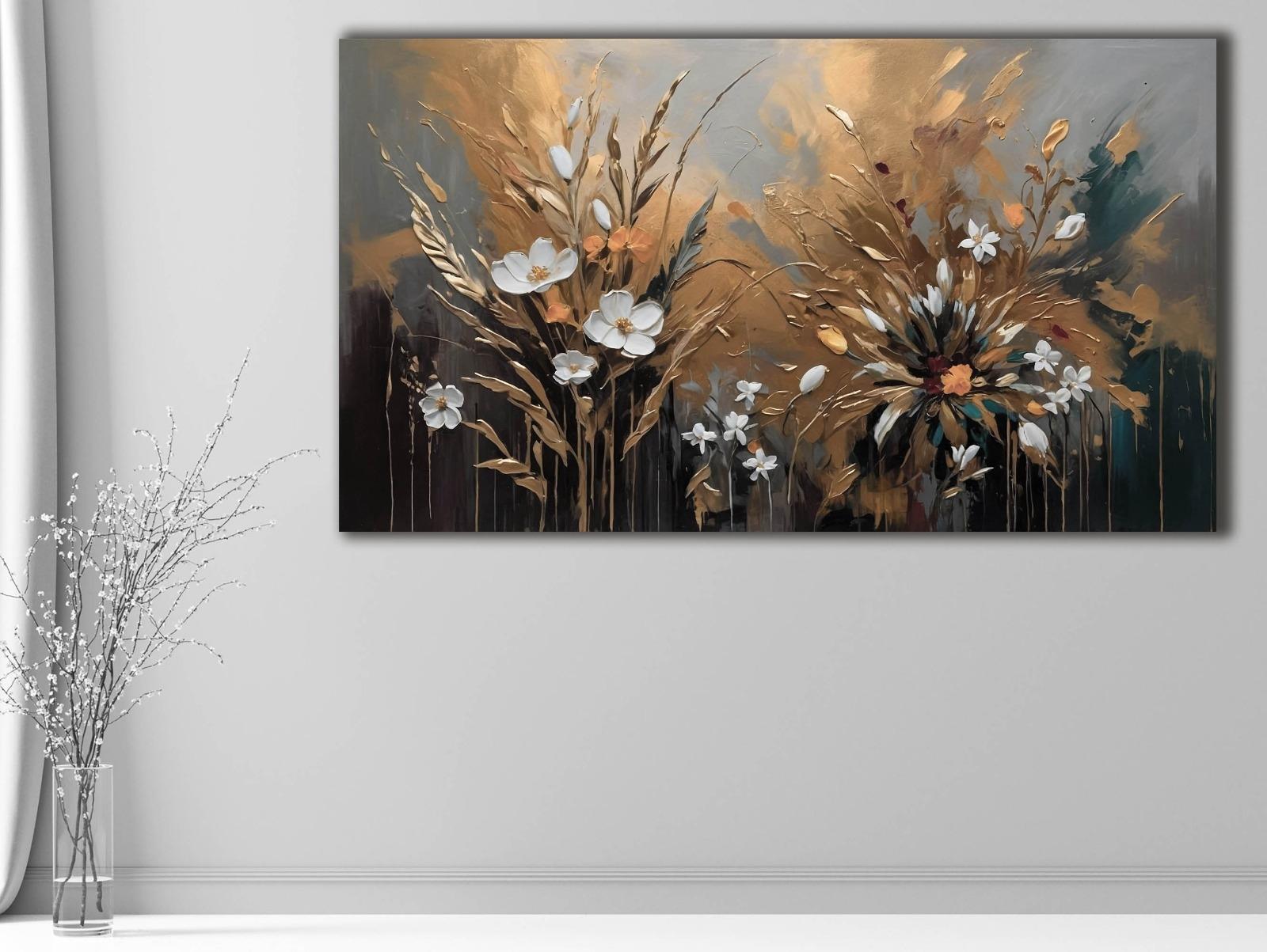 Kır%20Çiçekleri%20-%20Sim%20İşlemeli%20Kanvas%20Tablo