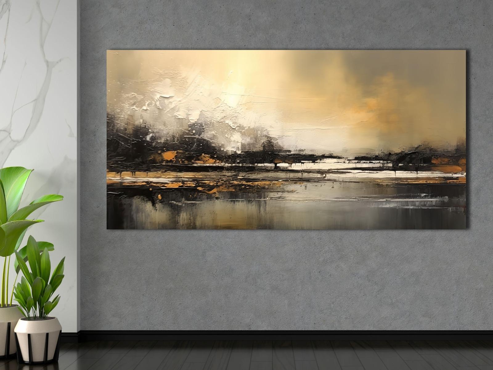 Soyut%20Manzara%20-%20Laminasyonlu%20Kanvas%20Tablo