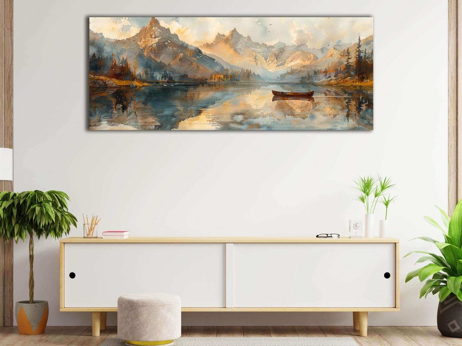 Göl%20Manzarası%20-%20Laminasyonlu%20Kanvas%20Tablo