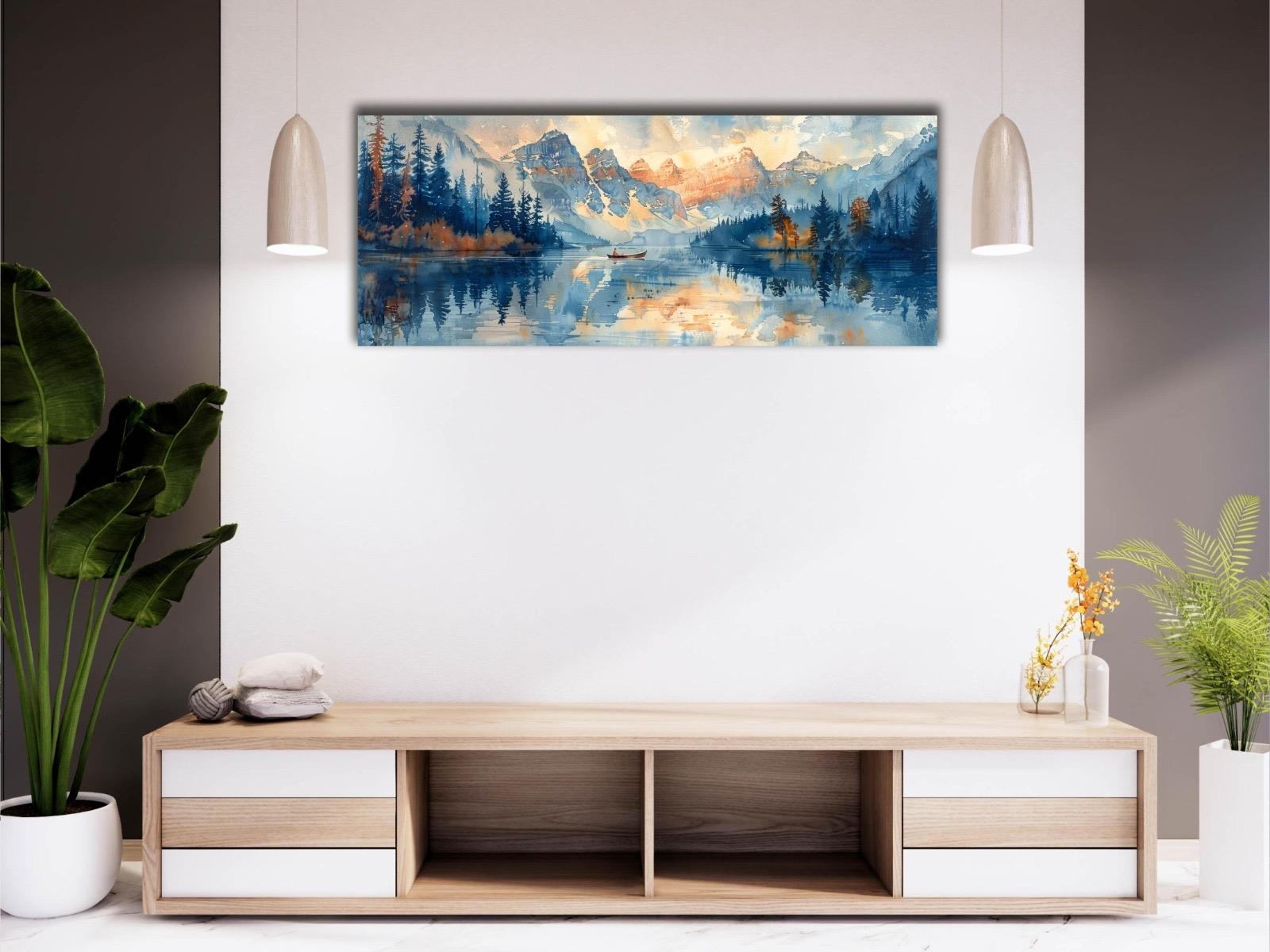 Göl%20Manzarası%20-%20Laminasyonlu%20Kanvas%20Tablo