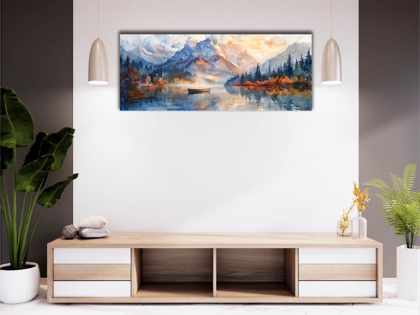 Göl%20Manzarası%20-%20Laminasyonlu%20Kanvas%20Tablo