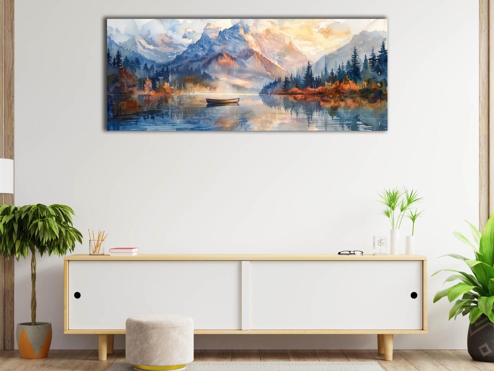 Göl%20Manzarası%20-%20Laminasyonlu%20Kanvas%20Tablo