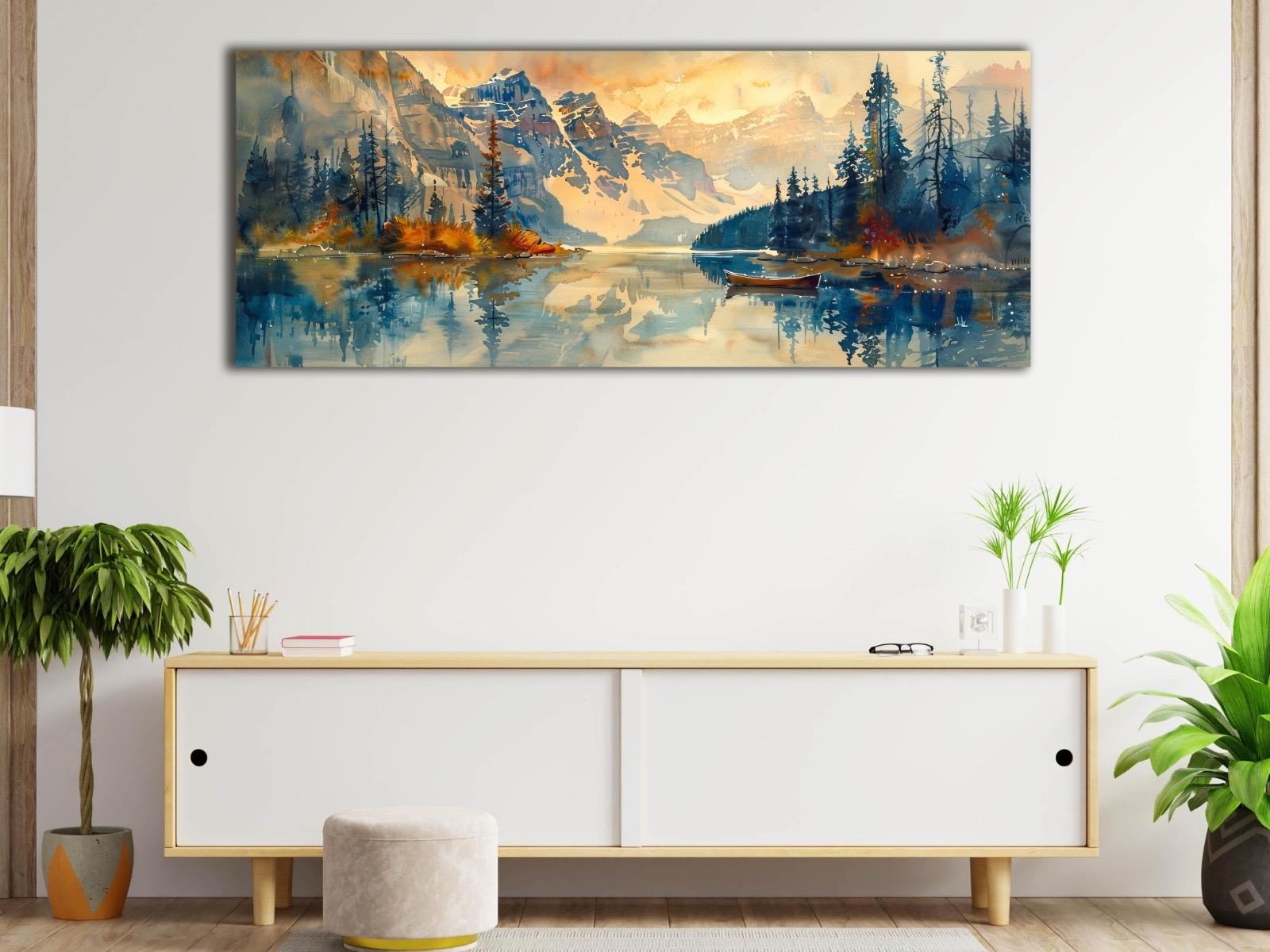 Göl%20Manzarası%20-%20Laminasyonlu%20Kanvas%20Tablo