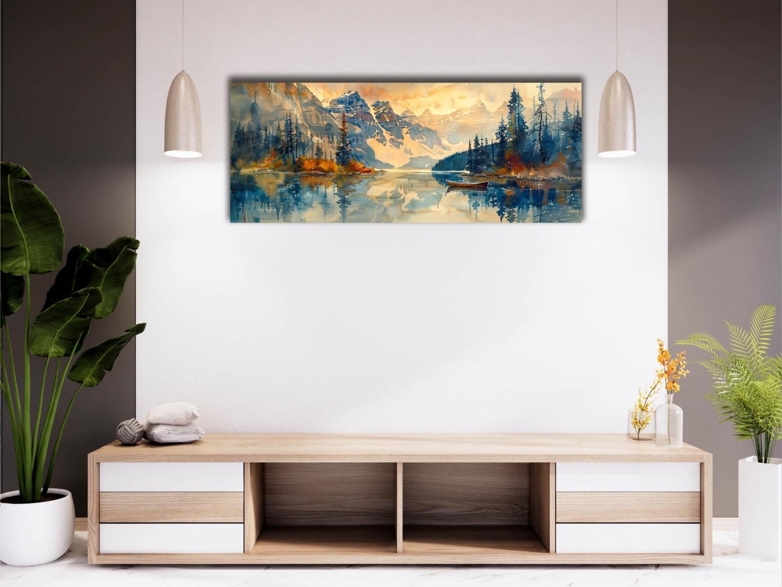 Göl%20Manzarası%20-%20Laminasyonlu%20Kanvas%20Tablo