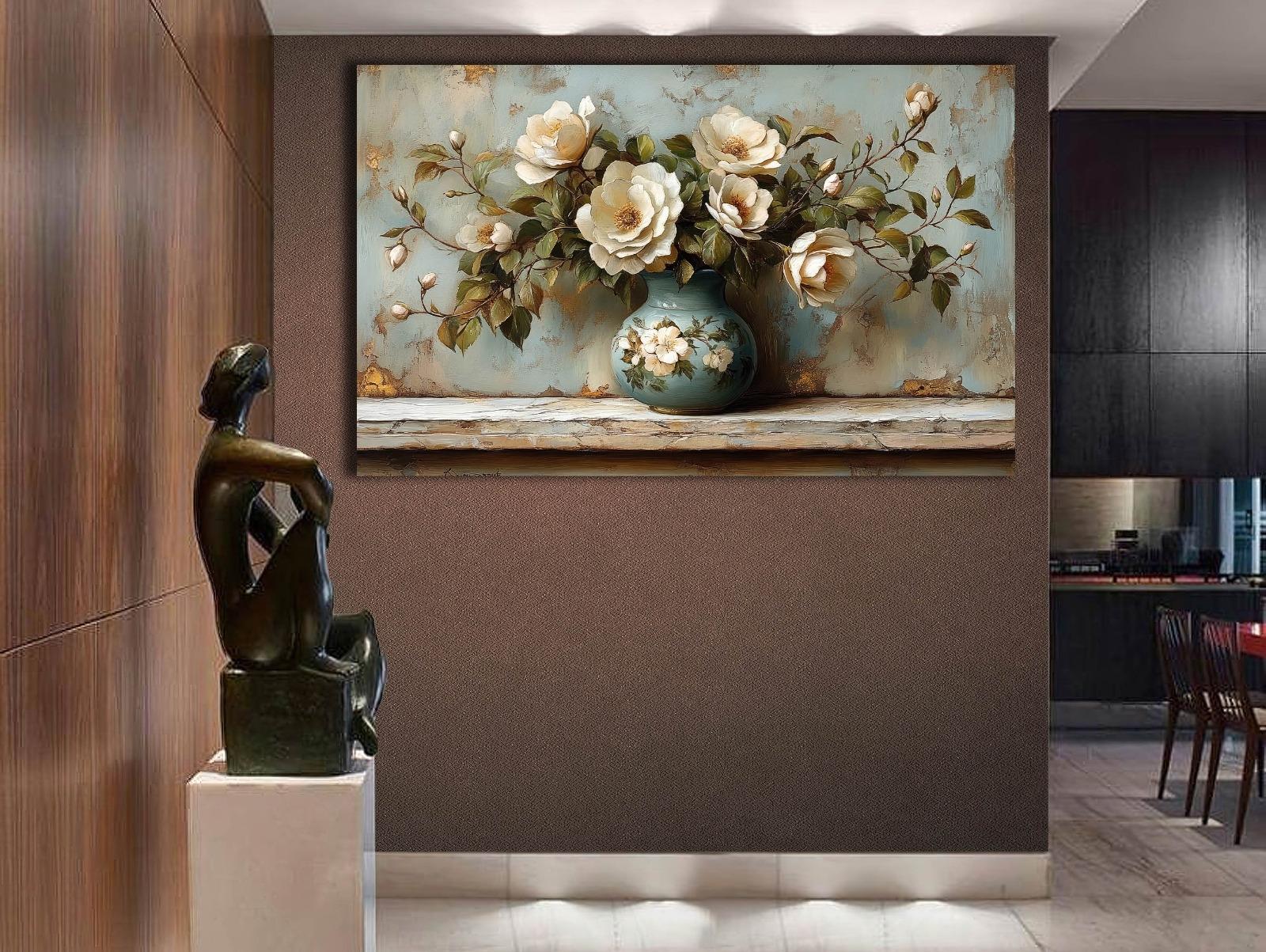 Vazodaki%20Çiçekler%20-%20Sim%20İşlemeli%20Kanvas%20Tablo