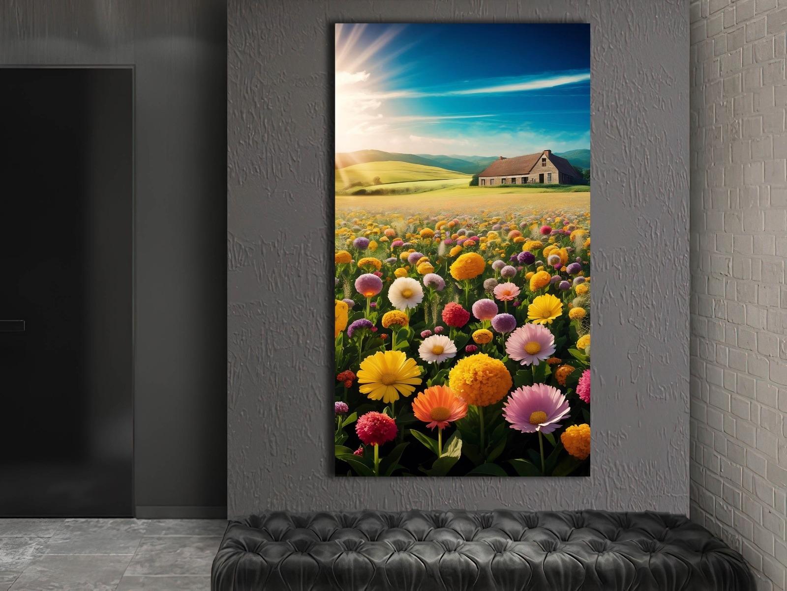 Çiçek%20Tarlası%20-%20Laminasyonlu%20Kanvas%20Tablo