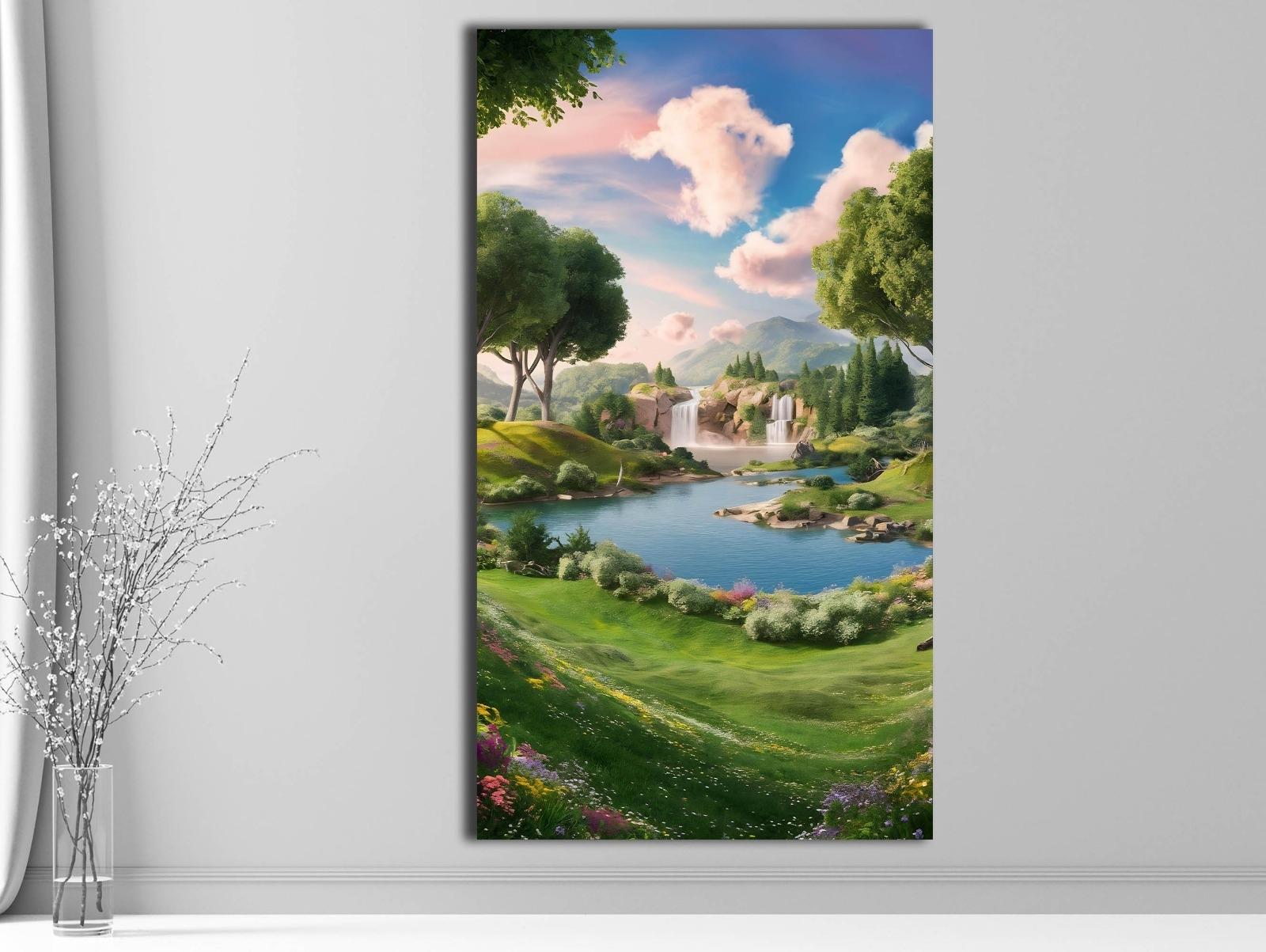 Yeşil%20Bahçe%20-%20Laminasyonlu%20Kanvas%20Tablo