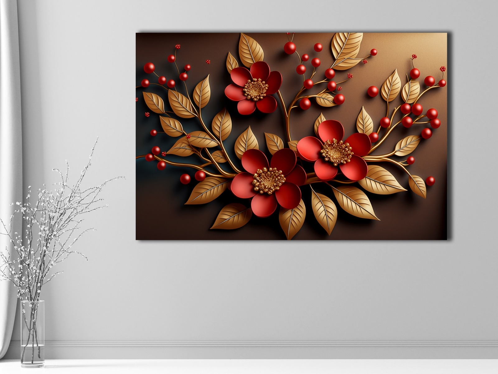 Rose%20Flower%20-%20Sim%20İşlemeli%20Kanvas%20Tablo