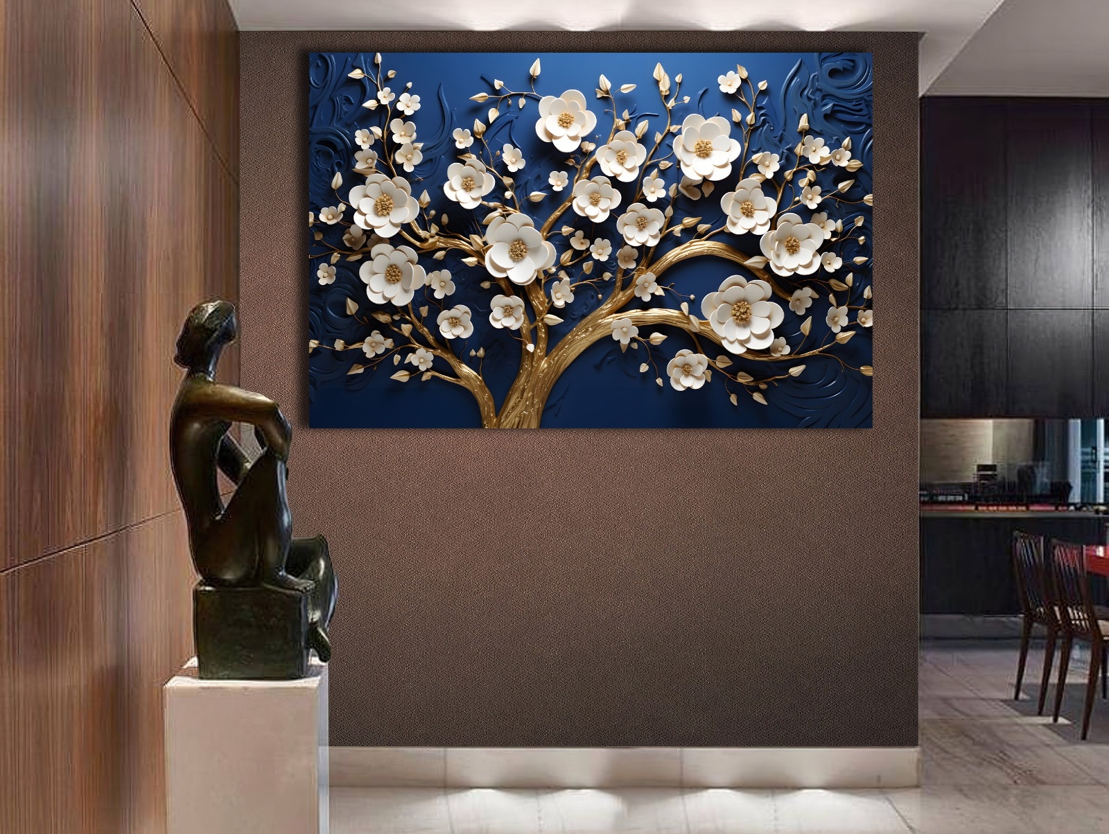 Flower%20-%20Sim%20İşlemeli%20Kanvas%20Tablo