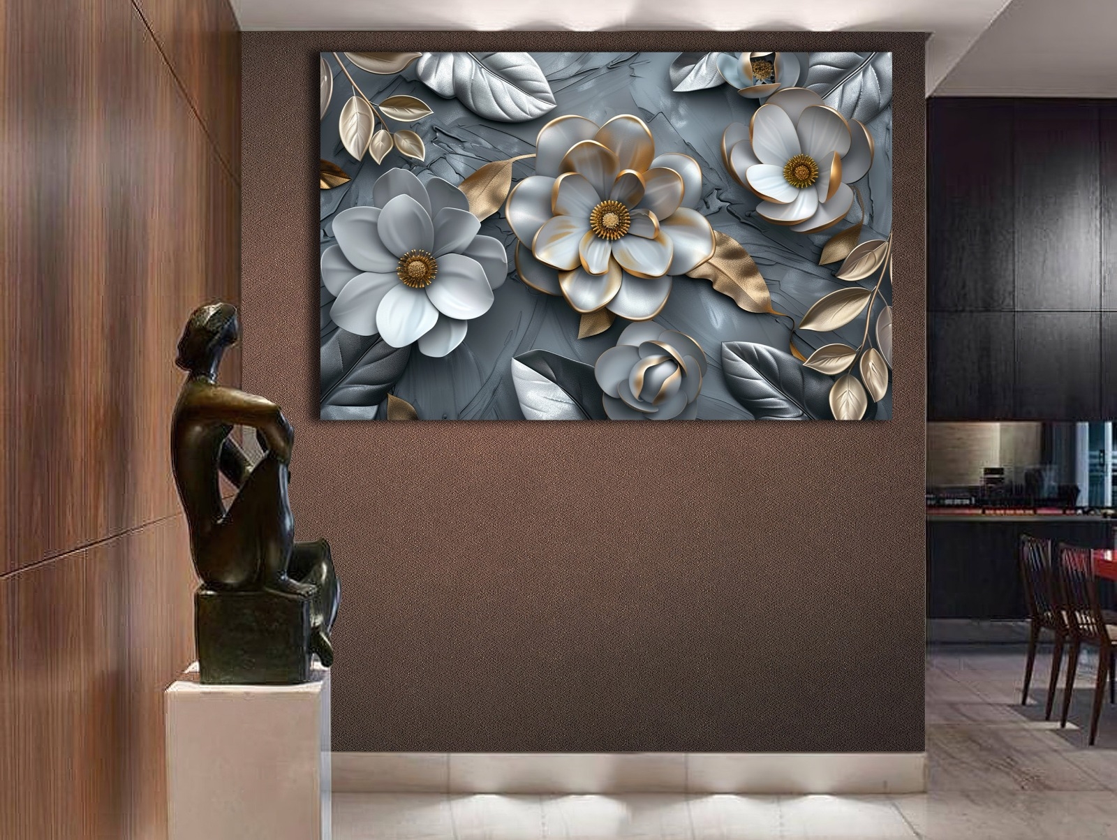 Flower%20-%20Sim%20İşlemeli%20Kanvas%20Tablo