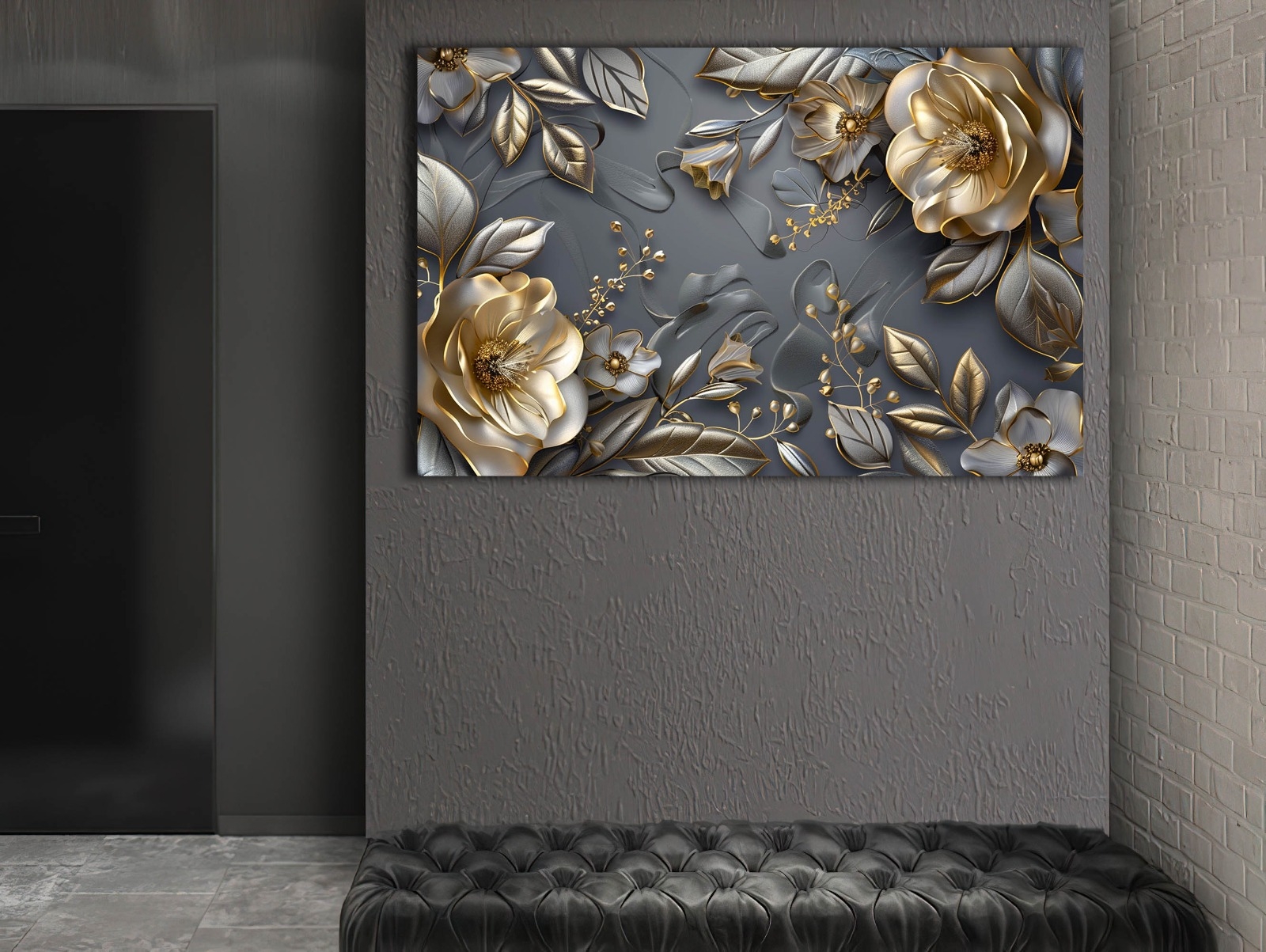 Flower%20-%20Sim%20İşlemeli%20Kanvas%20Tablo