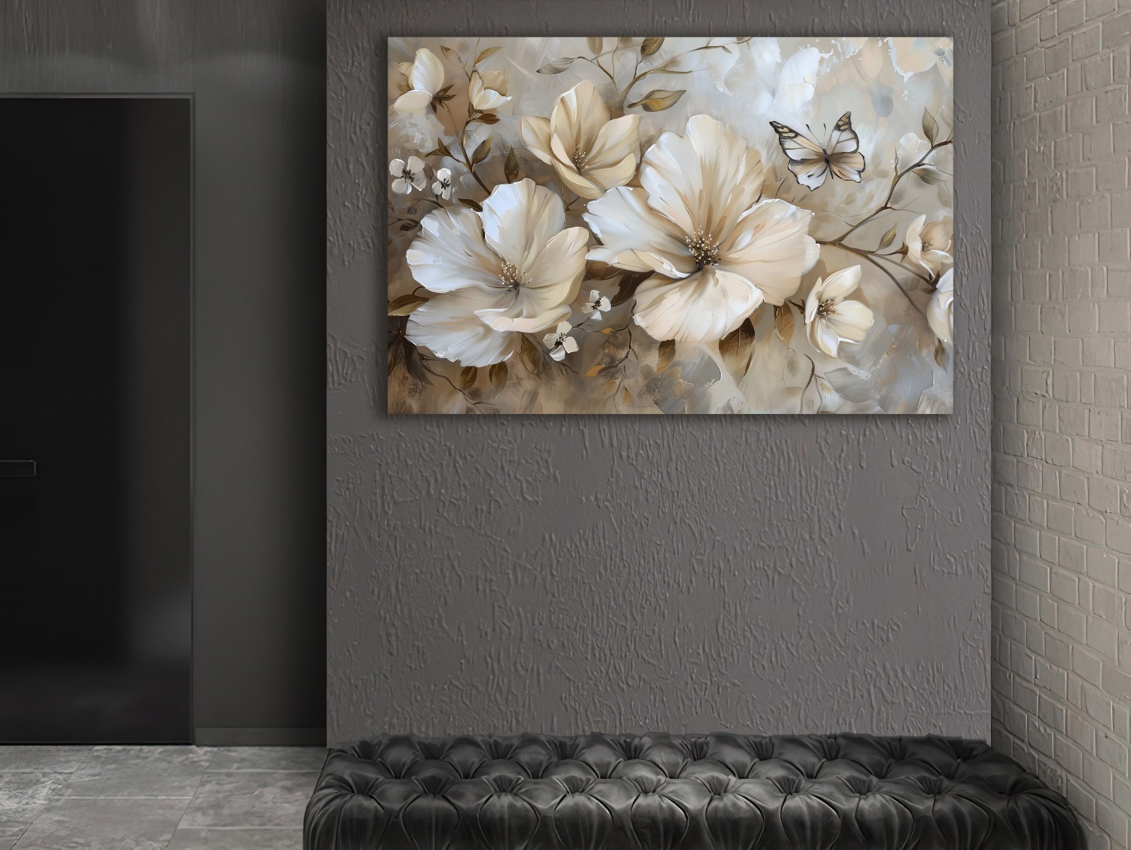 Flower%20-%20Sim%20İşlemeli%20Kanvas%20Tablo