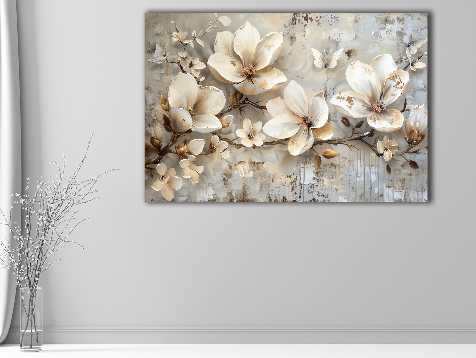 Flower%20-%20Sim%20İşlemeli%20Kanvas%20Tablo
