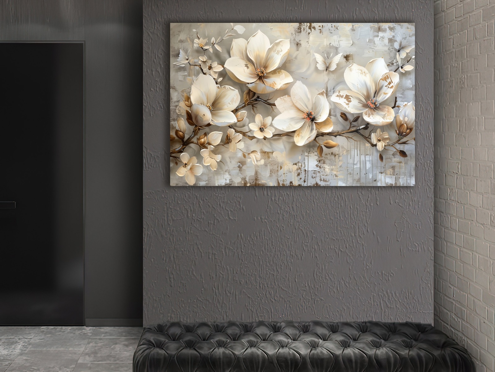 Flower%20-%20Sim%20İşlemeli%20Kanvas%20Tablo