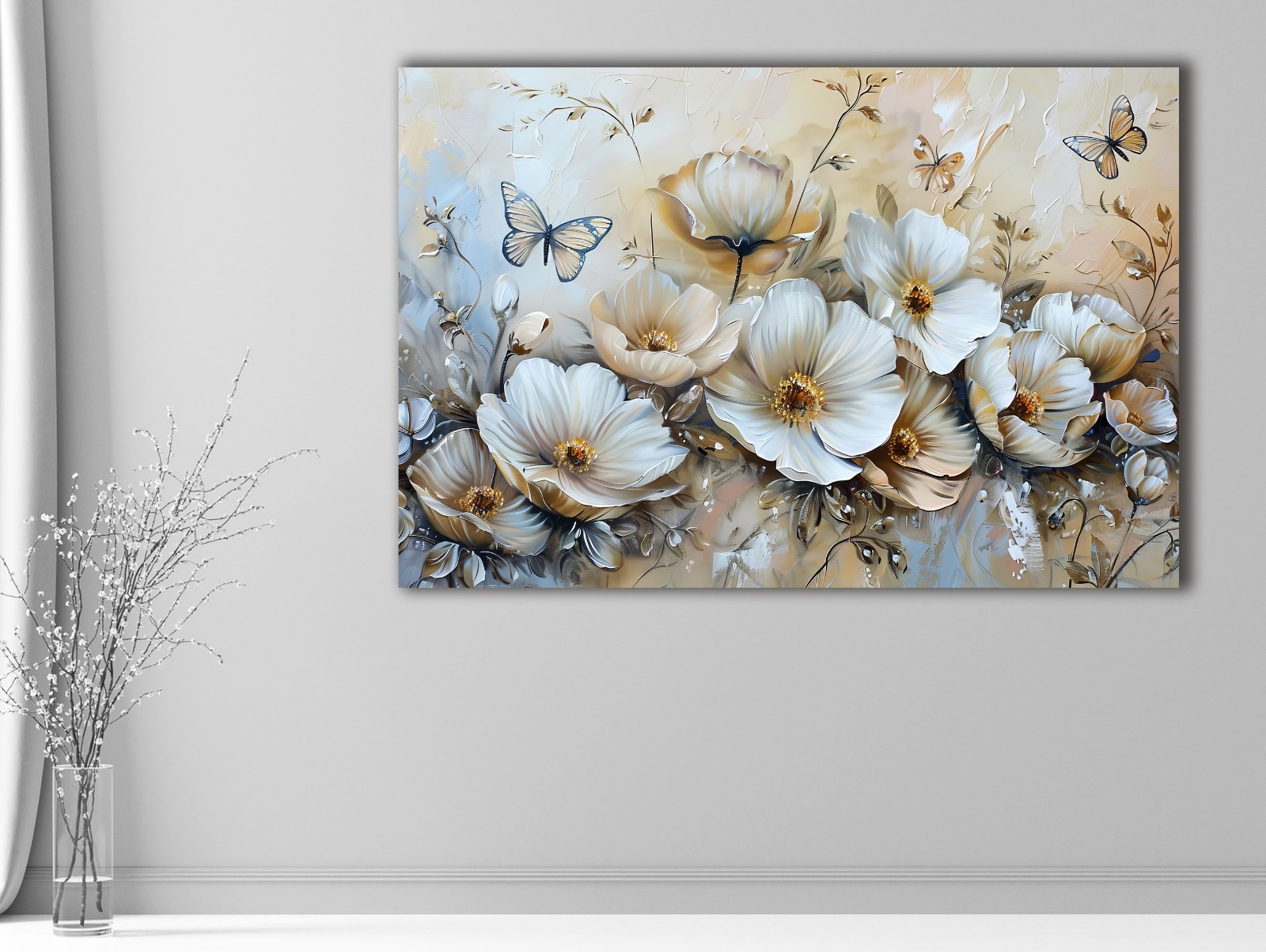 Flower%20-%20Sim%20İşlemeli%20Kanvas%20Tablo