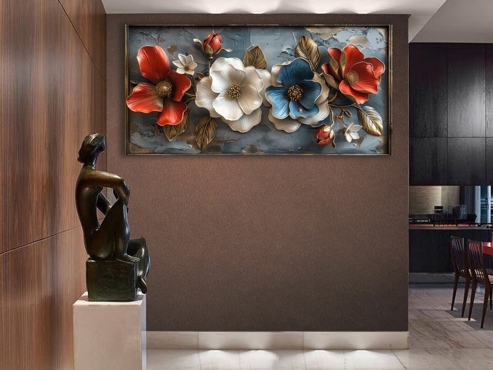 Flower%20-%20Sim%20İşlemeli%20Kanvas%20Tablo