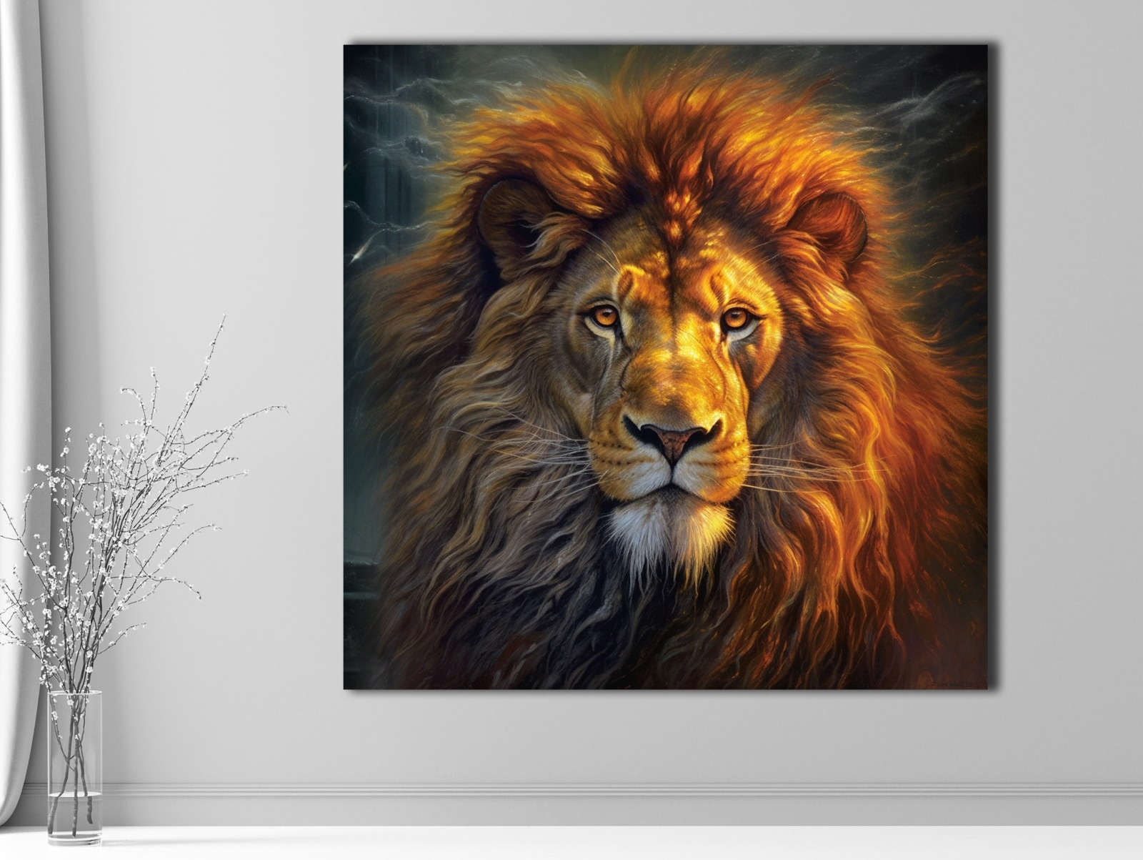 Lion%20-%20Laminasyonlu%20Kanvas%20Tablo