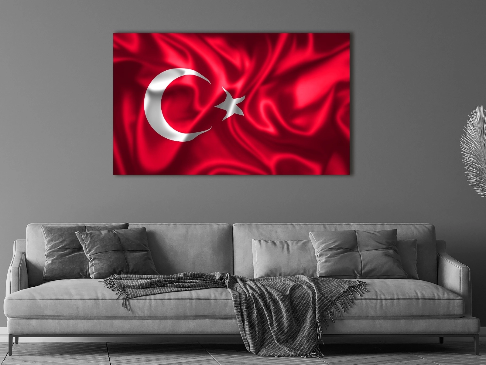 Türk%20Bayrağı%20-%20Laminasyonlu%20Kanvas%20Tablo