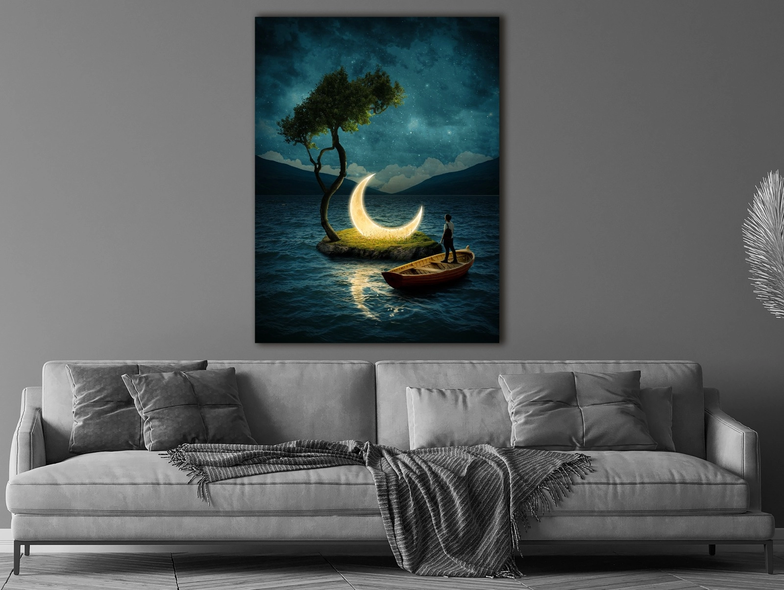 Göldeki%20Ay%20-%20Laminasyonlu%20Kanvas%20Tablo