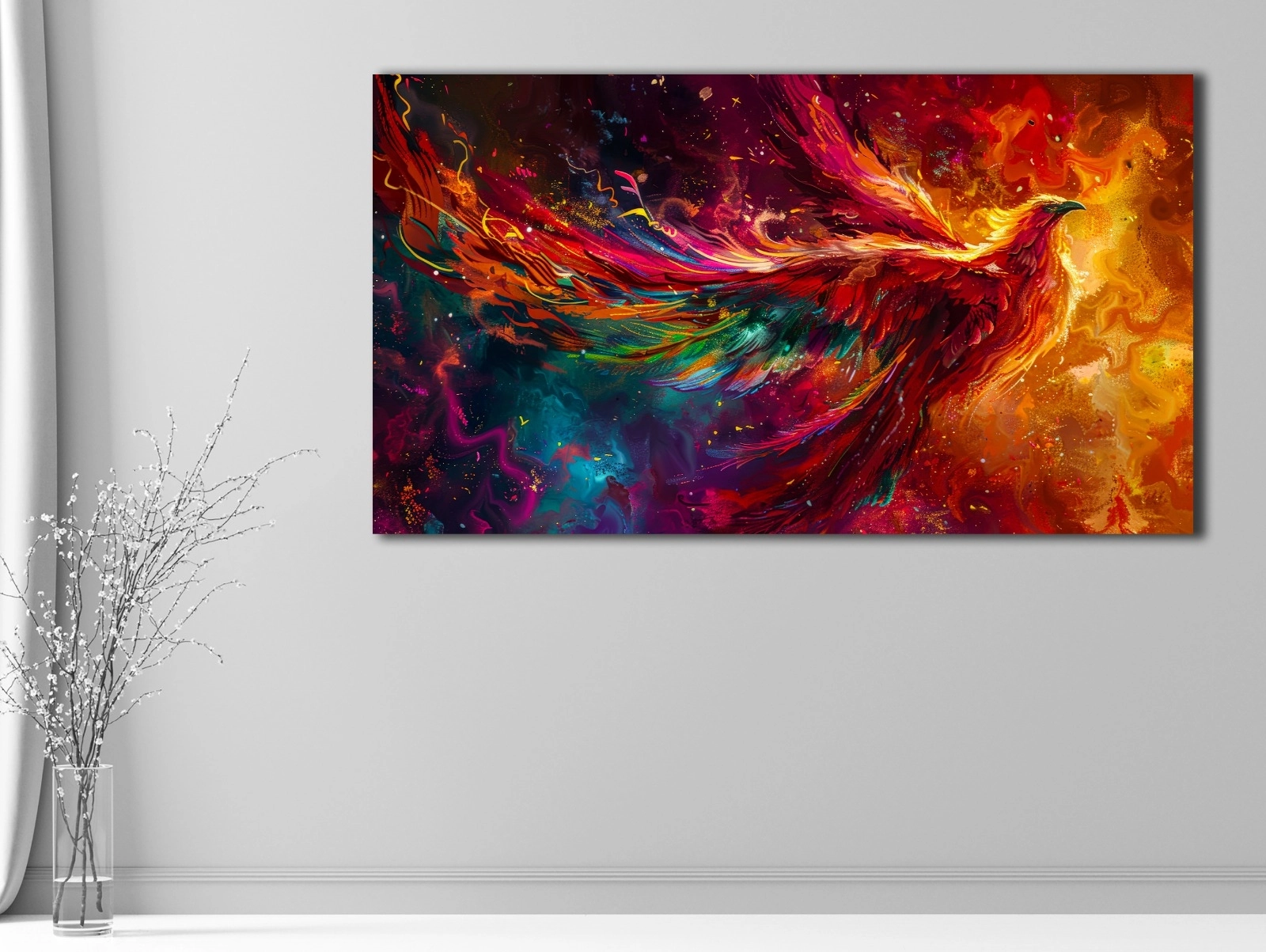 Anka%20Kuşu%20-%20Sim%20İşlemeli%20Kanvas%20Tablo