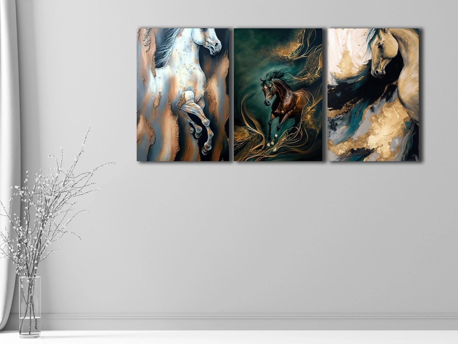 Horse%20-%20Laminasyonlu%20Kanvas%20Tablo%203%20lü%20Set