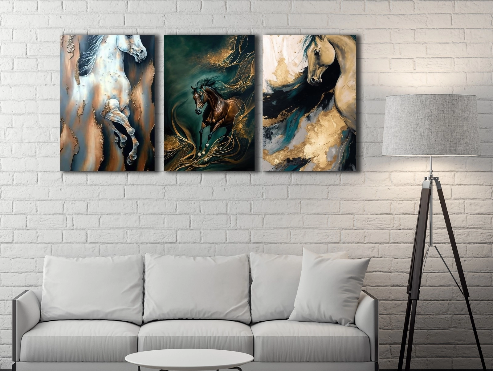 Horse%20-%20Laminasyonlu%20Kanvas%20Tablo%203%20lü%20Set