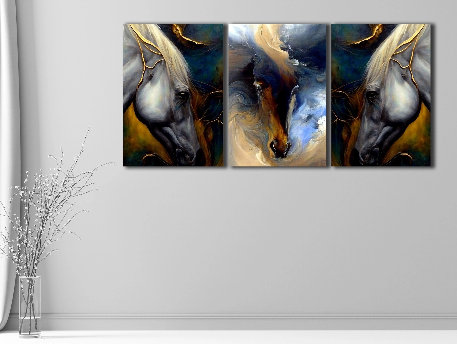 Horse%20-%20Laminasyonlu%20Kanvas%20Tablo%203%20lü%20Set