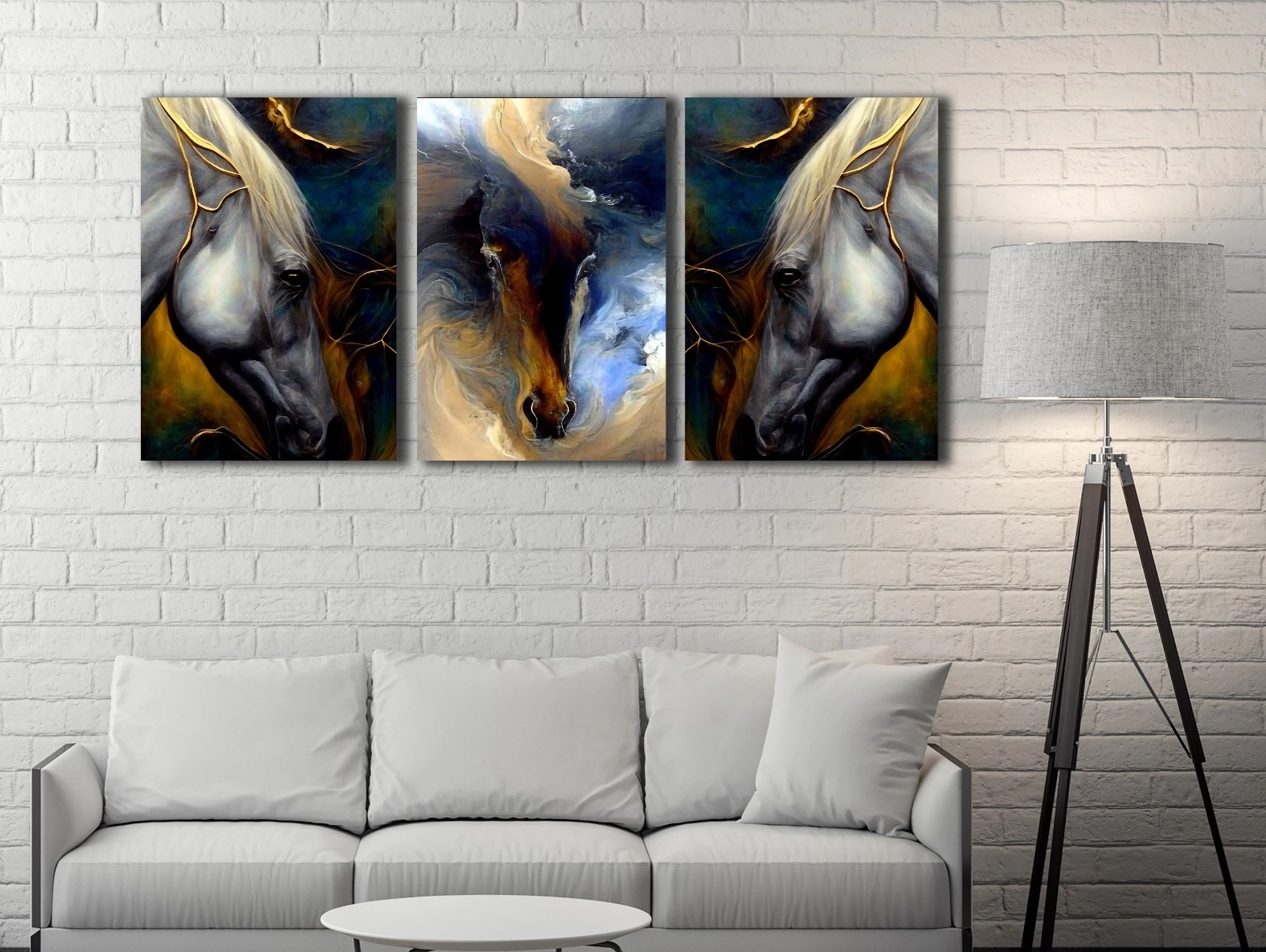 Horse%20-%20Laminasyonlu%20Kanvas%20Tablo%203%20lü%20Set