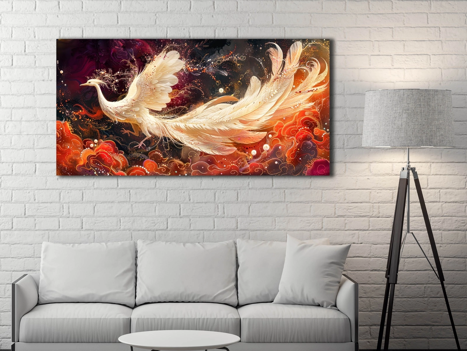 Anka%20Kuşu%20-%20Sim%20İşlemeli%20Kanvas%20Tablo